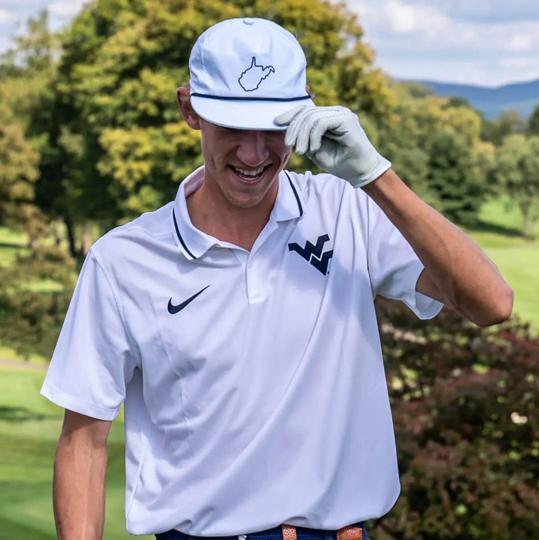 Tour Rope Hat - White and Navy